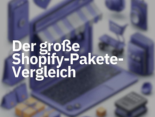 Titelbild Blogbeitrag Shopify Pakete Vergleich