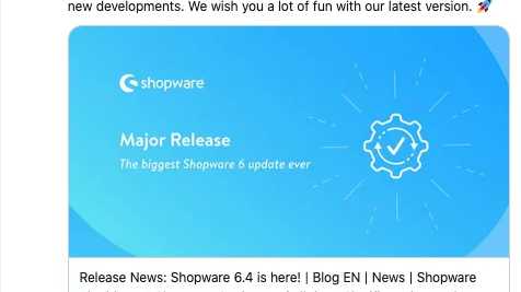 Shopware 6.4 Release